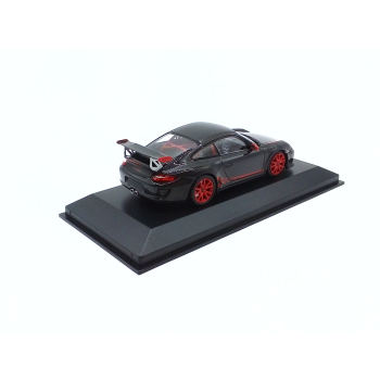 Porsche 911 (997.2) GT3 RS 3.8 2009 dark gray / red decor - skala 1:43 - Minichamps